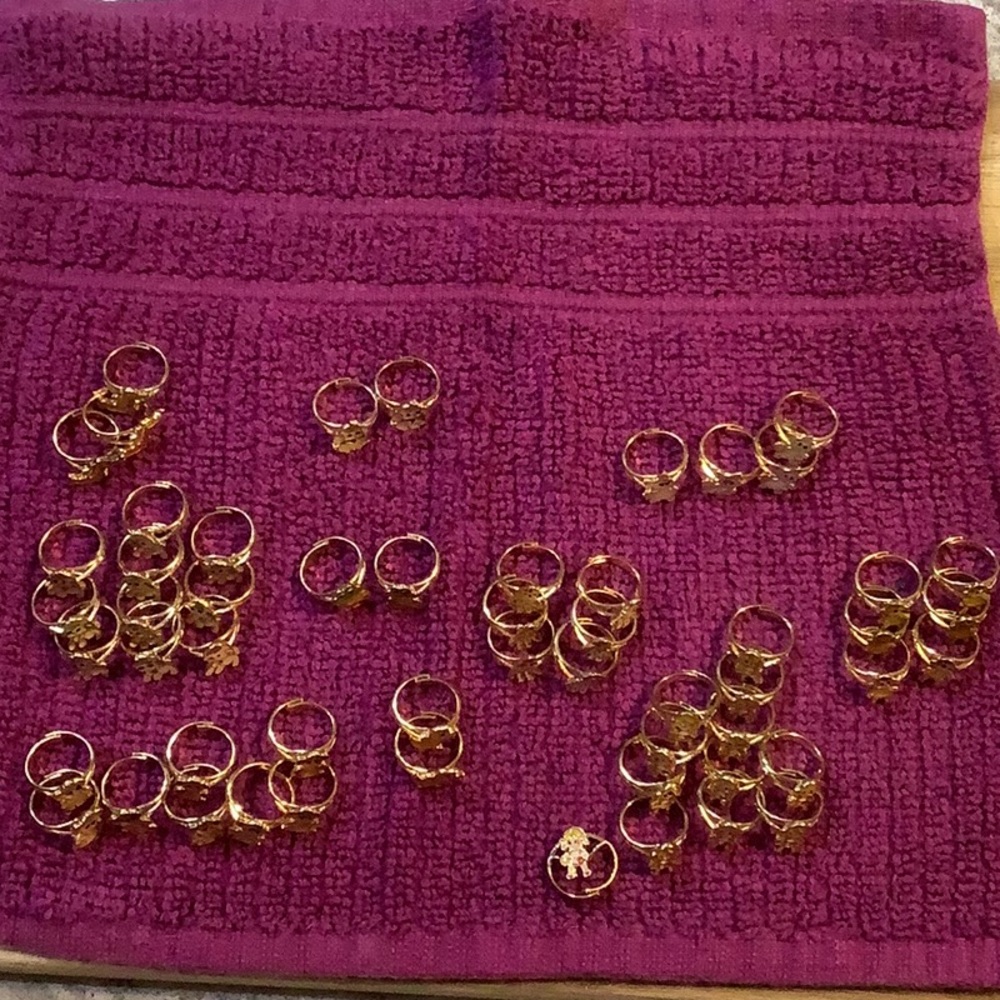 Gold Tone Fashion Rings Set